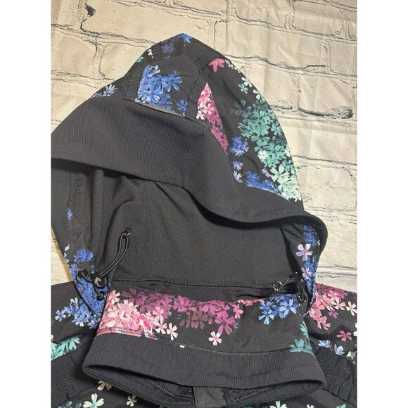 Lululemon Run: Bandit Jacket Petal Pop Multi / Black Size 4 - Picture 6 of 15